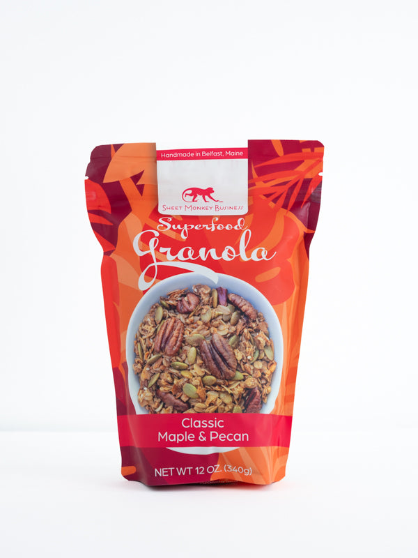 Sweet Monkey Business, Superfood Granola, Classic Maple & Pecan