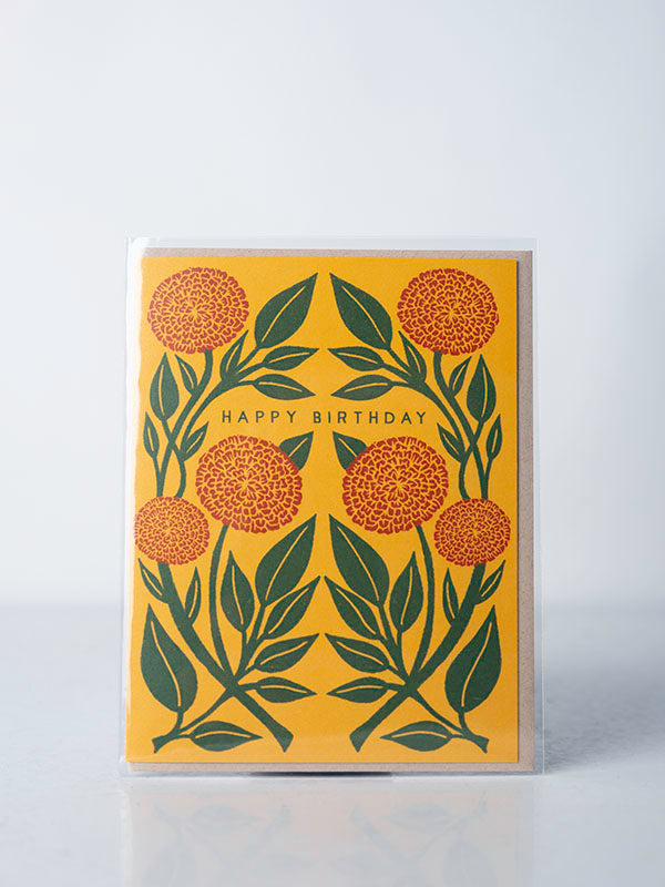 Katharine Watson Card, Happy Birthday, Gold