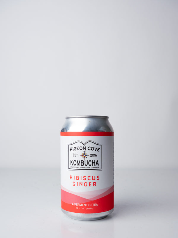 Kombucha Pigeon Cove, Hibiscus Ginger, 12 oz