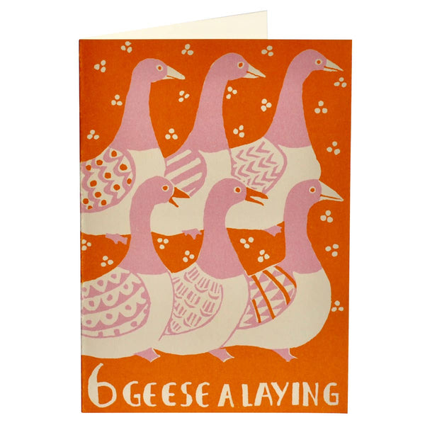 Cambridge Imprint, Six Geese A-Laying Card