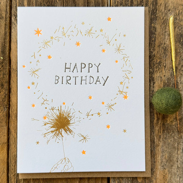 Lark Press, Happy Birthday Sparkler Card