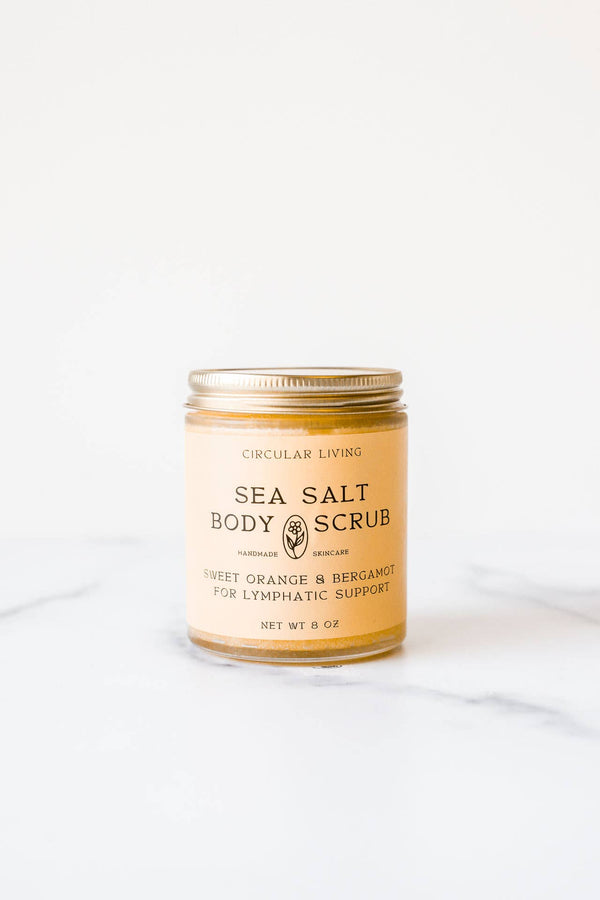 Circular Living Sea Salt Body Scrub, Sweet Orange & Bergamot, 8 oz.