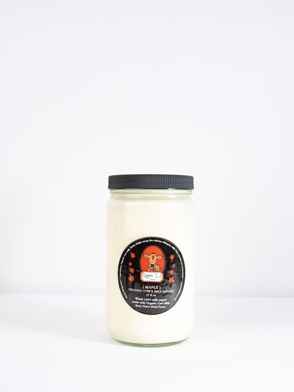 Copper Tail Farm Maple Yogurt, 32 oz. (incl $1 jar deposit)