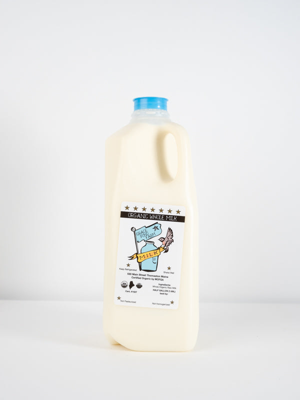 Grace Pond Whole Milk 1/2 Gallon