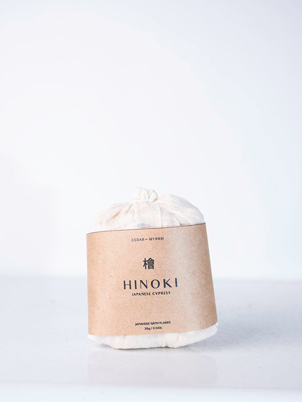 Cedar & Myrrh Hinoki Bath Flakes, 1 oz.
