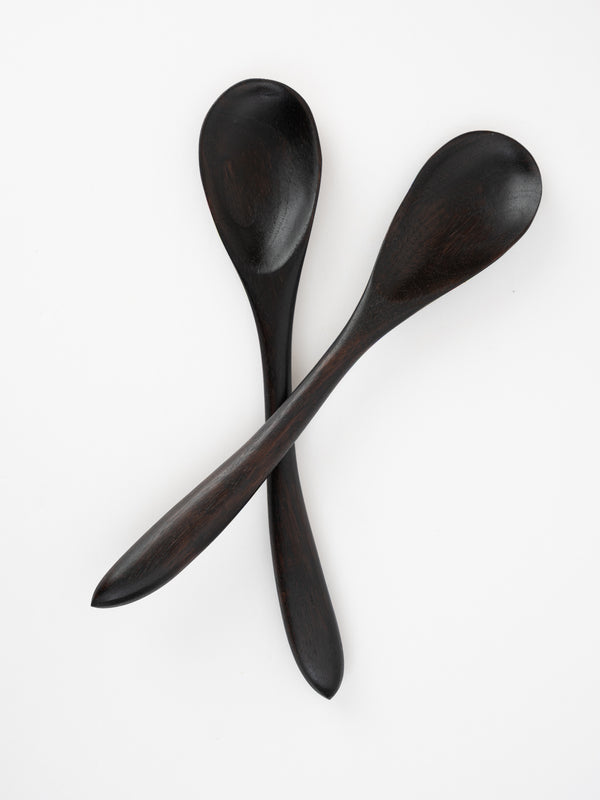 Troy Brook Medium Ebonized Walnut Spoon Set
