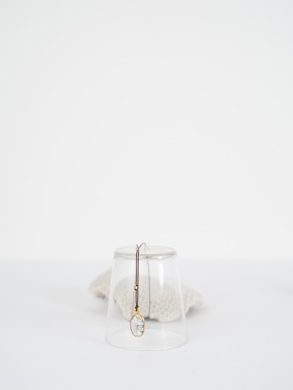 Margaret Solow Tourmilated Quartz & Diamond Necklace