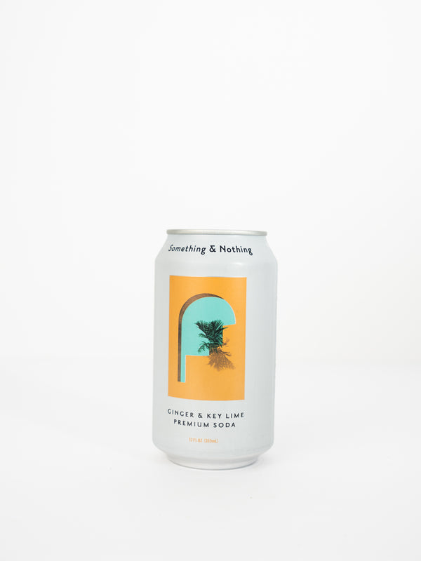Something & Nothing, Ginger Key Lime Soda, 12 oz.