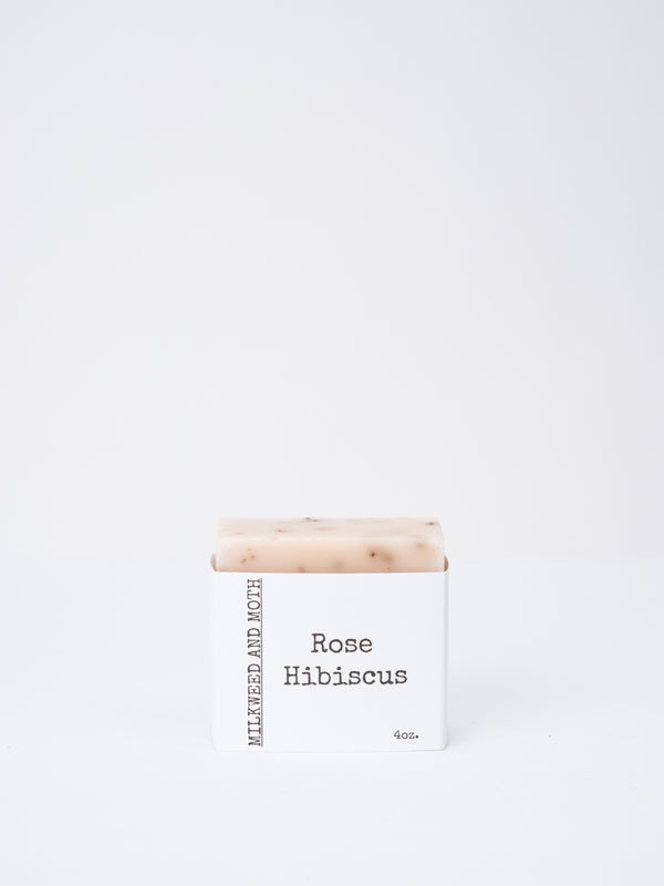 Milkweed & Moth Rose Hibiscus Soap, 4 oz.