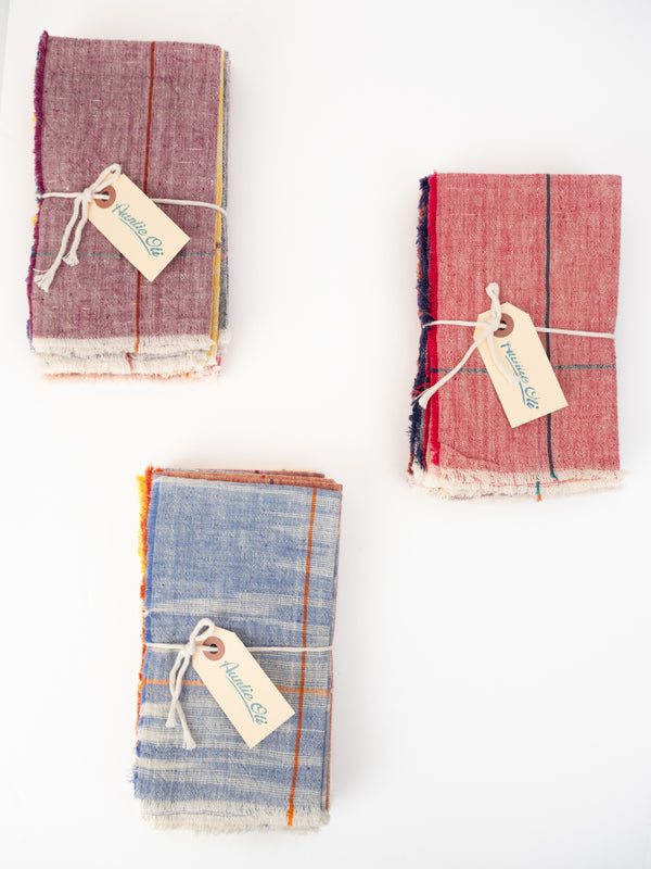Auntie Oti Napkins, Multi-colored set, set of 6