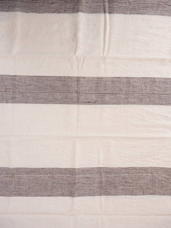Auntie Oti Natural Dye brown and white bath towel