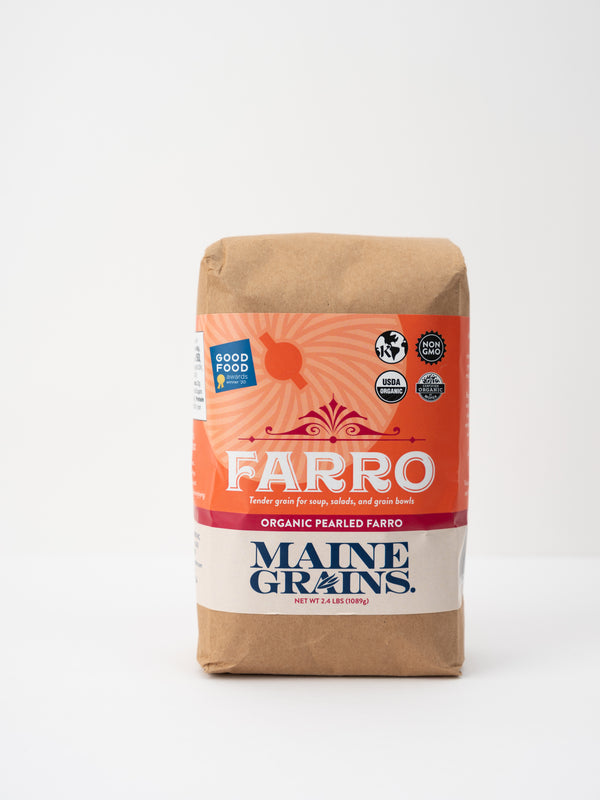 Maine Grains Organic Pearled Farro, 2.4 lbs.