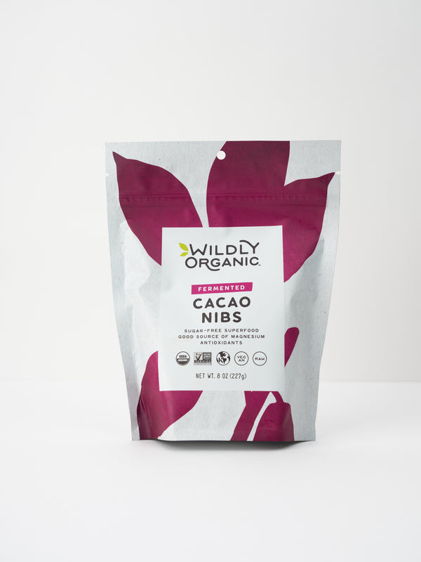 Wildly Organic Fermented Organic Cacao Nibs, 8 oz.