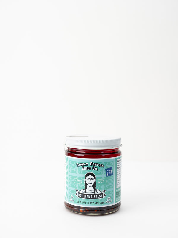 Hot Mama Salsa Smoky Coffee Chili Oil, 9 oz.