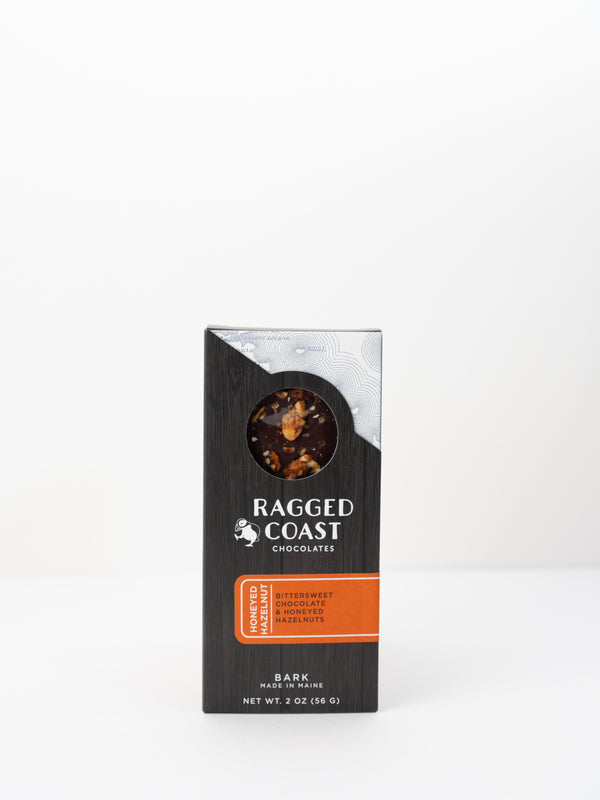Ragged Coast Chocolate Honeyed Hazelnut Bark, 2 oz.