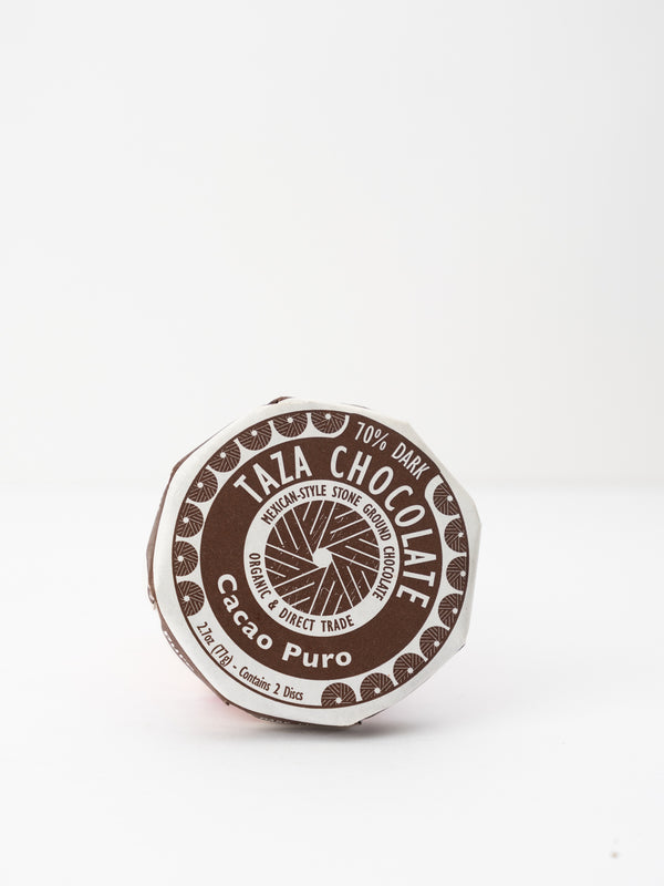 Taza Discos 70% Cacao Puro, 2.7 oz.