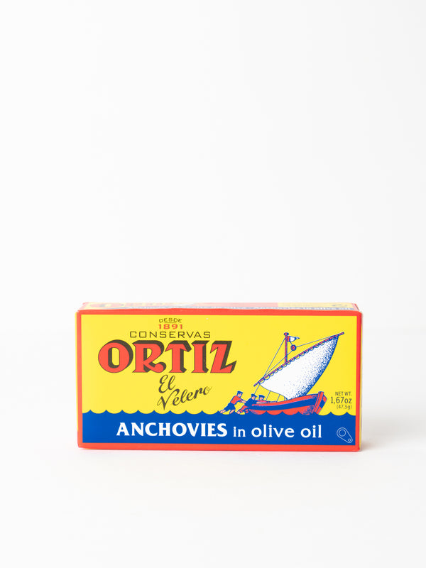 Ortiz anchovy fillet tins, 47.5 g.