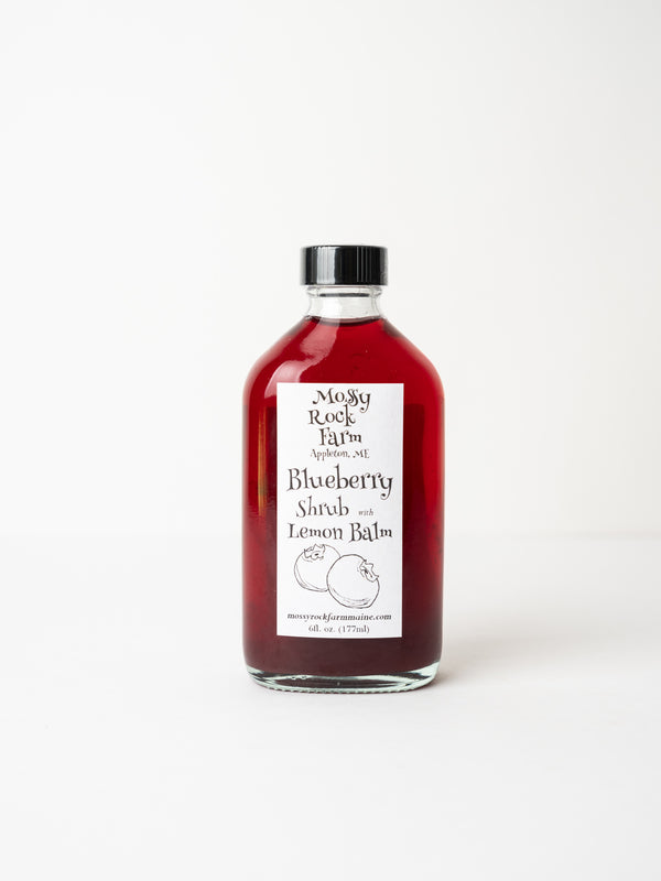 Mossy Rock Farm Blueberry Shrub with Lemon Balm, 6 oz.