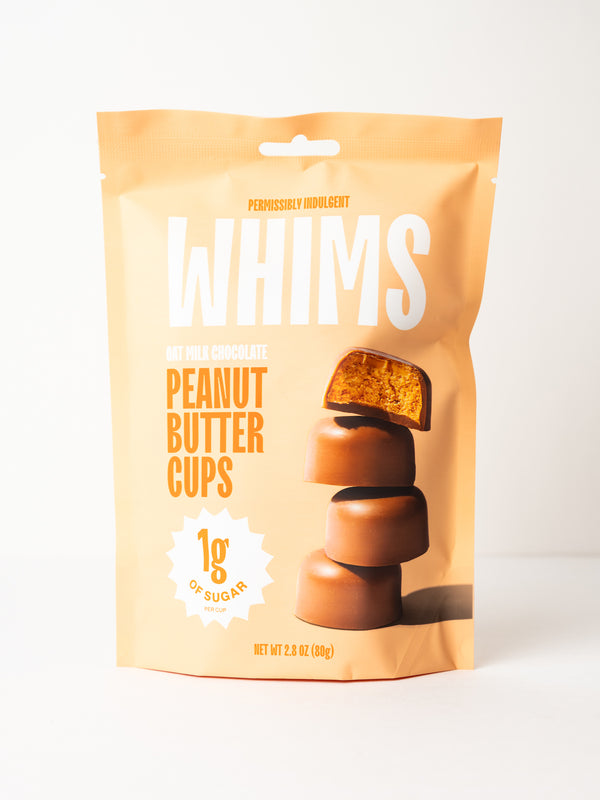Whim's Oat Milk Peanut Butter Cups, 80 g.