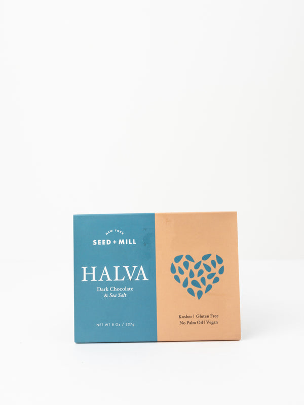 Seed & Mill Dark Chocolate & Sea Salt Halva, 8oz