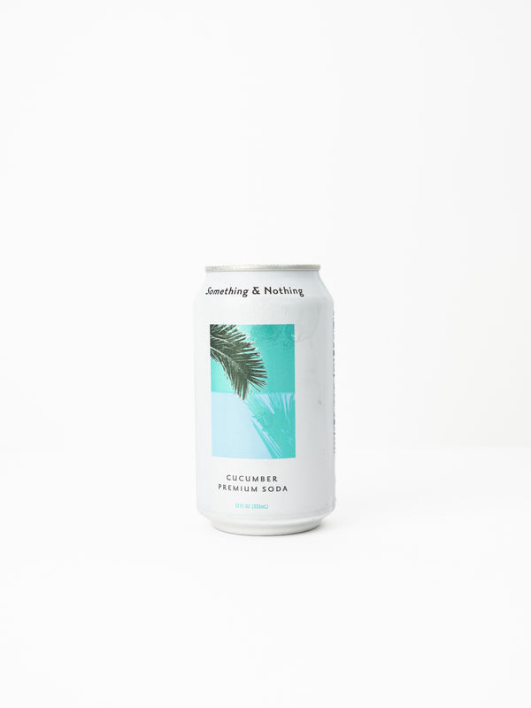 Something & Nothing, Cucumber Soda, 12 oz.
