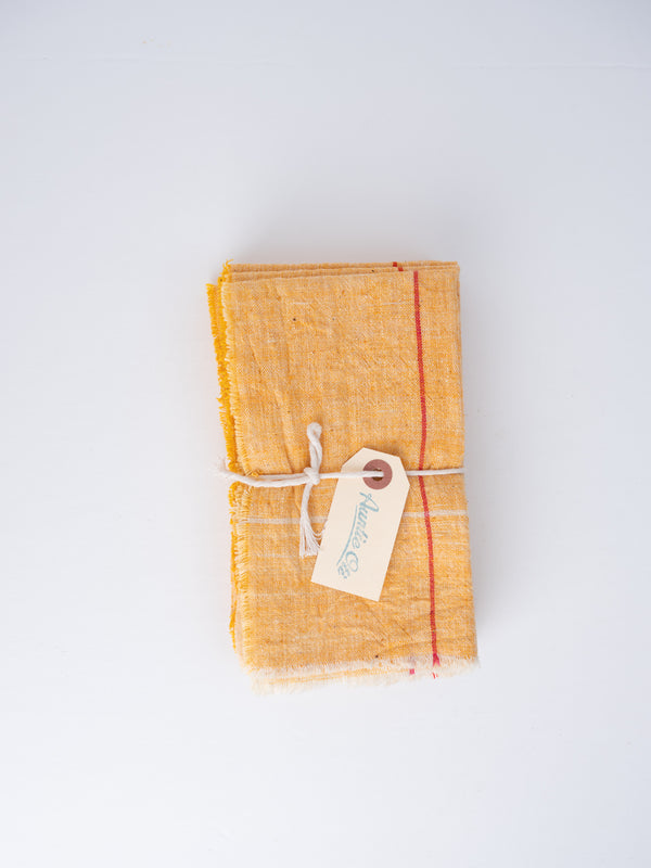Auntie Oti Napkins, Goldenrod, set of 6