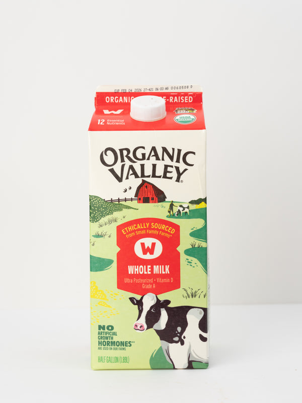 Organic Valley Whole Milk, 64 oz.