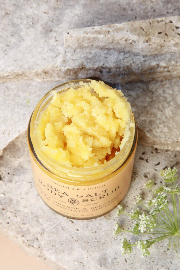 Circular Living Sea Salt Body Scrub, Sweet Orange & Bergamot, 8 oz.