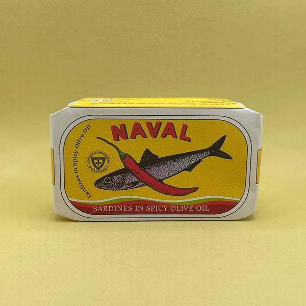 Naval, Sardines in Spicy Olive Oil, 4.2 oz.