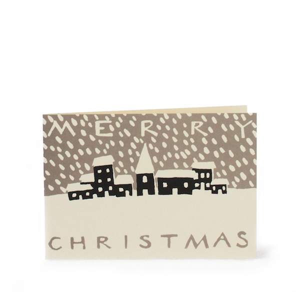 Cambridge Imprint, Christmas Snowy Town Card