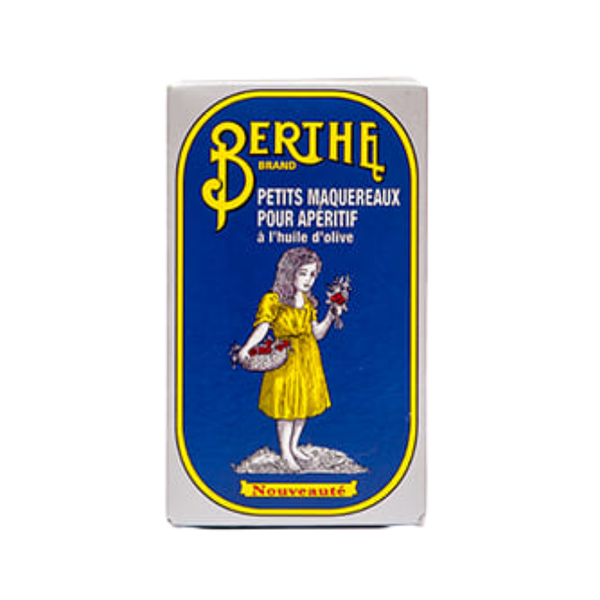 Berthe Small Mackerel in Olive Oil, 120 g.