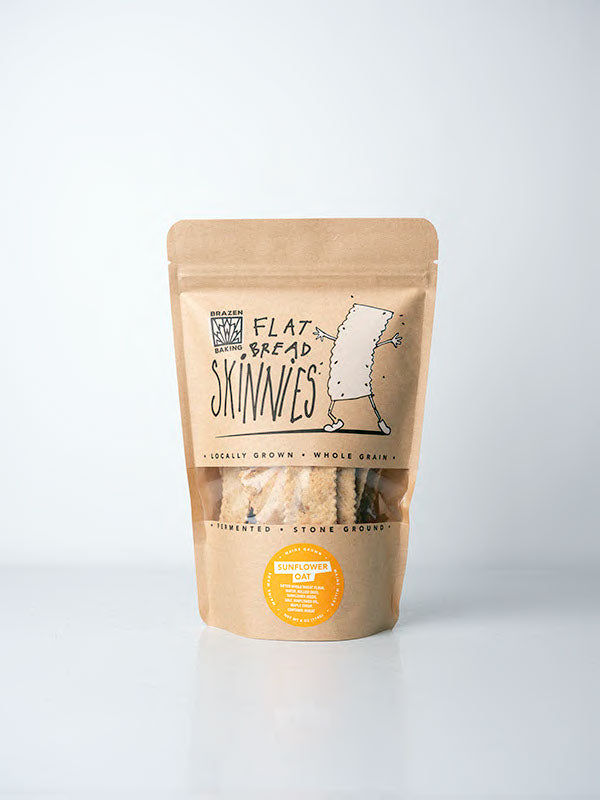 Brazen Flatbread Skinnies Sunflower Oat, 4 oz.