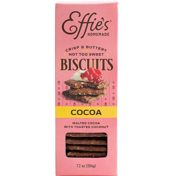 Effie's Homemade, Cocoa Biscuits, 7.2 oz.