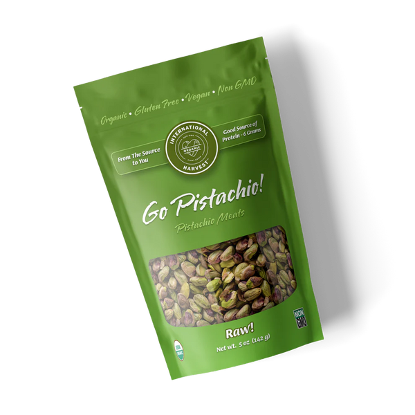 International Harvest, Pistachio Meats Organic Raw, 5 oz.