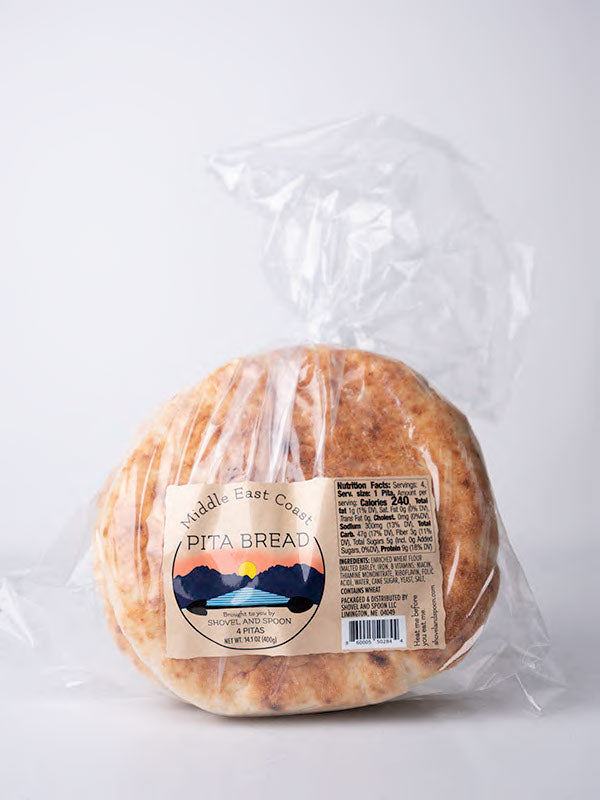 Middle East Coast Pita Bread, Bag of 4