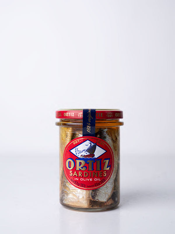 Ortiz Sardines in Olive Oil, Jar, 6.7 oz