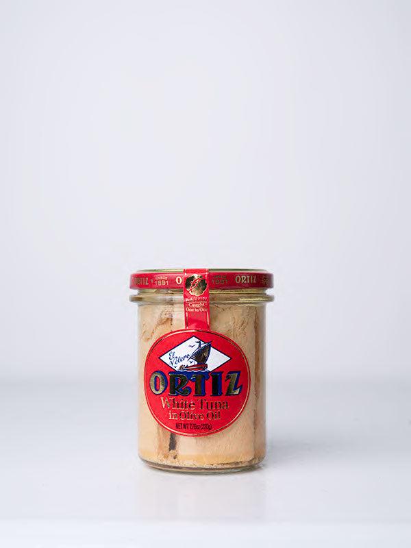 Ortiz White Tuna in olive Oil, Jar, 7.76 oz