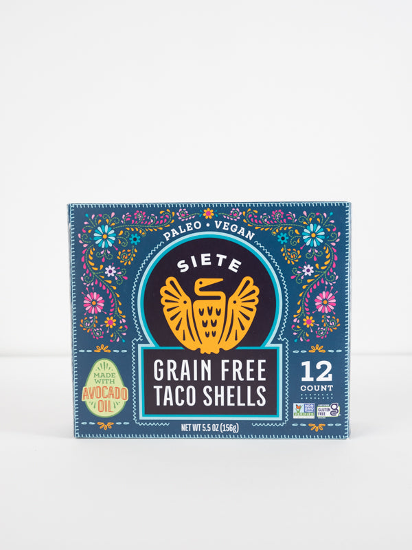 Siete Grain Free Taco Shells, 12 count, 5.5 oz.