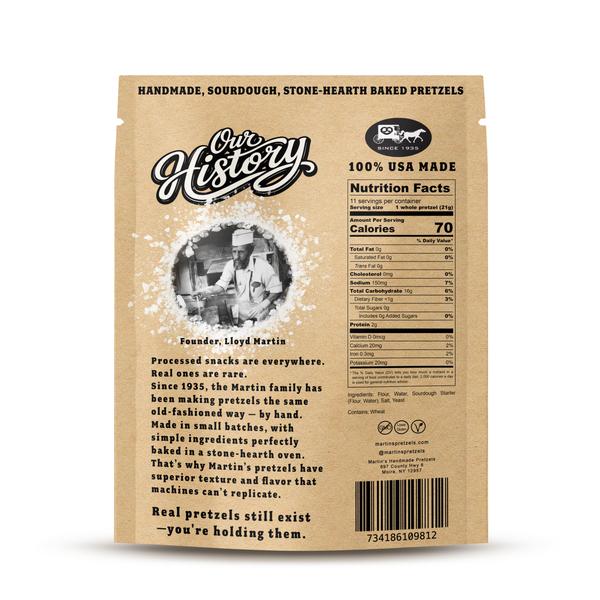 Martin's Handmade, Salted Sourdough Pretzels, 8 oz.