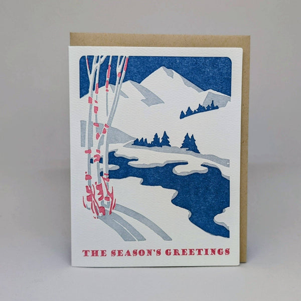 BIg Wheel Press, Seasons Greetings Card