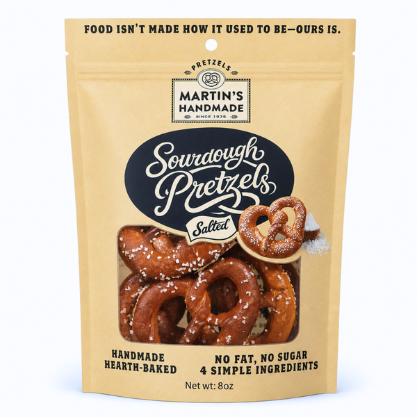 Martin's Handmade, Salted Sourdough Pretzels, 8 oz.