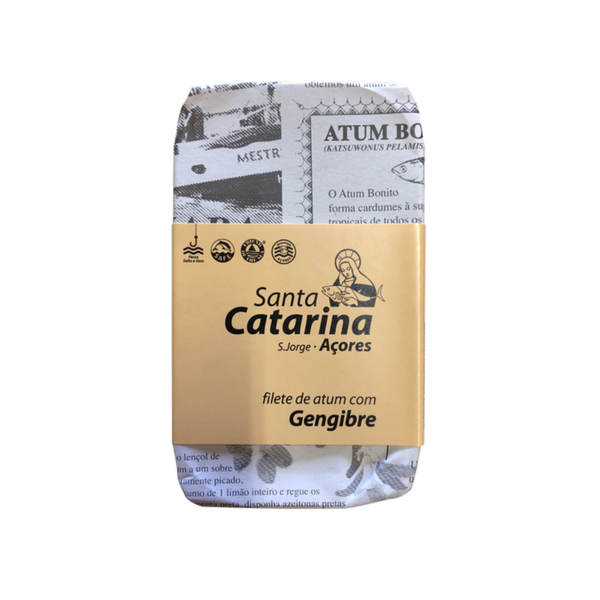 Santa Catarina, Gourmet Tuna Fillets with Ginger and Olive Oil, 4.2 oz.