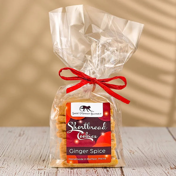 Sweet Monkey Business, Ginger Spice Shortbread Cookies, 6.2 oz.